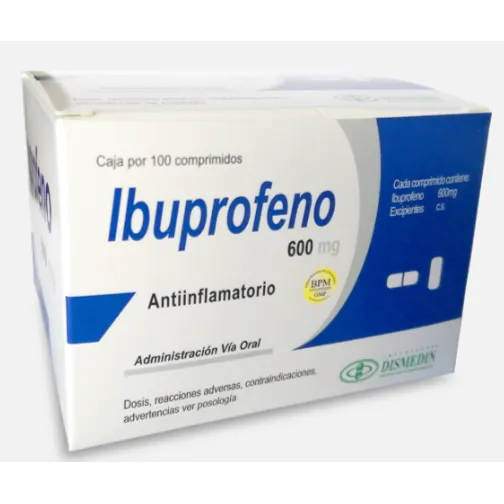 IBUPROFENO 600 MG CAJA X 100 COMPRIMIDOS - Ecofarma